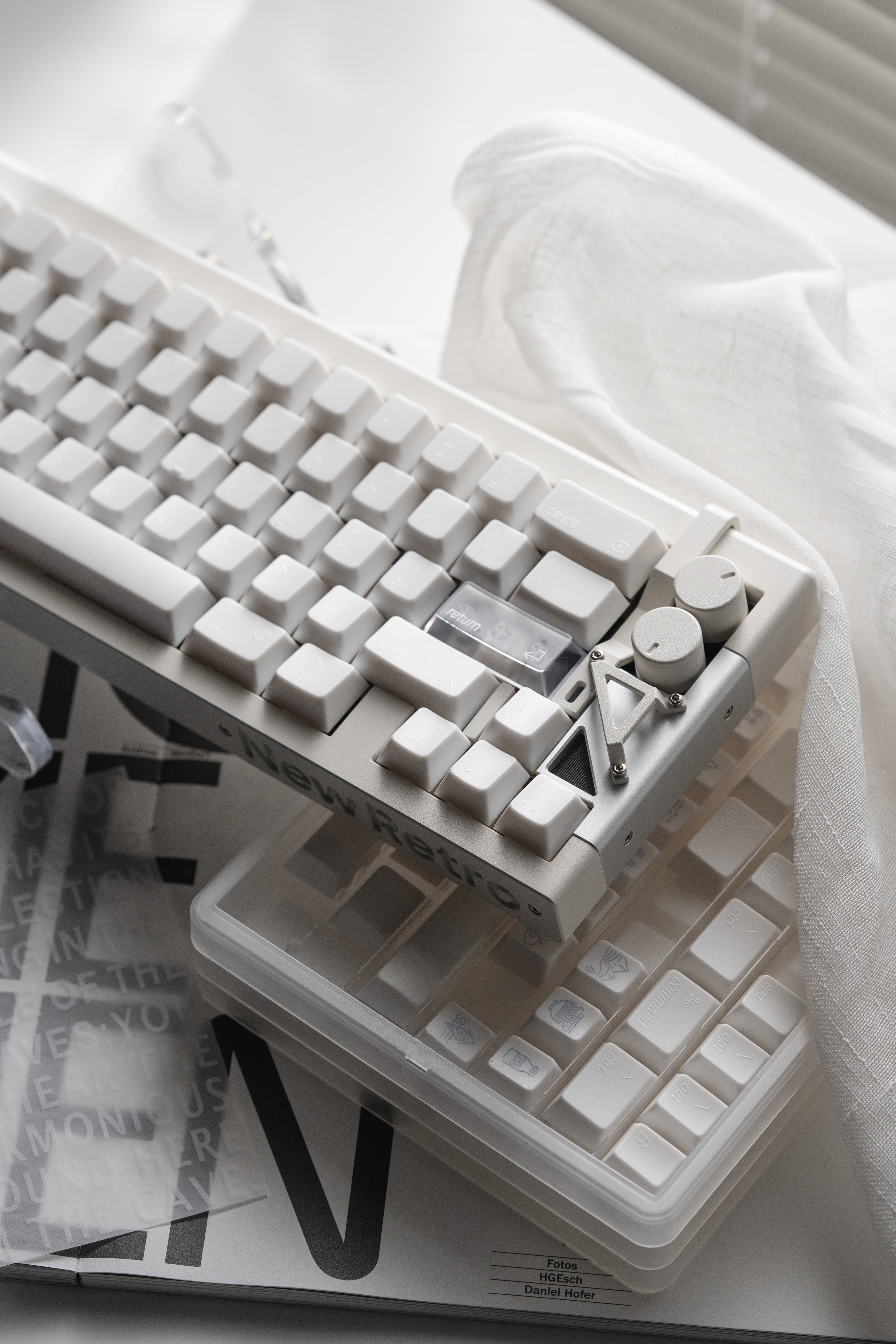 [In Stock] LeleLab Hokkaido White Keycap Set