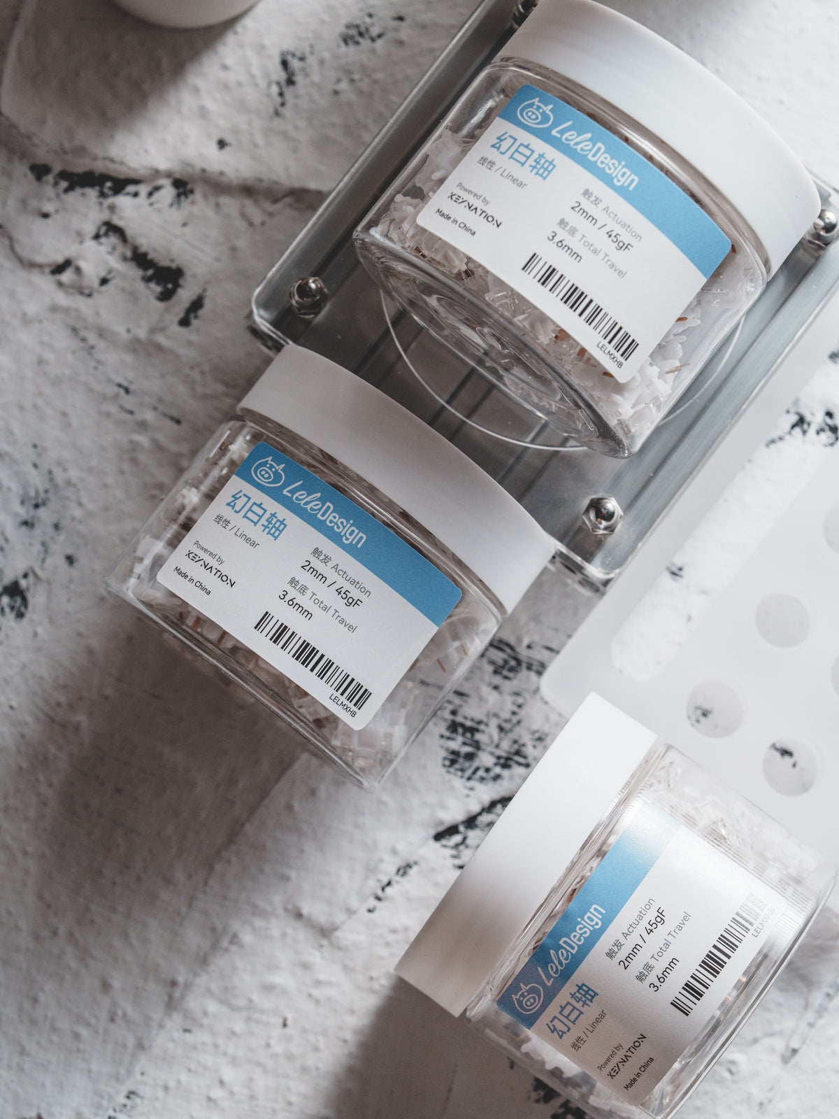 [In Stock] LeleDesign Phantom White Linear Switch