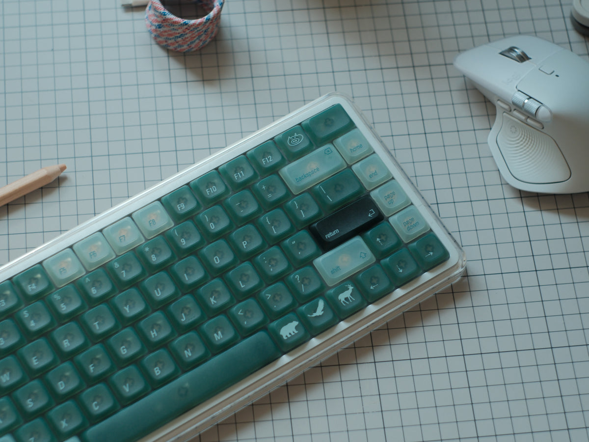 [In Stock] LeleDesign LowSup ForestGrey Keycaps Set