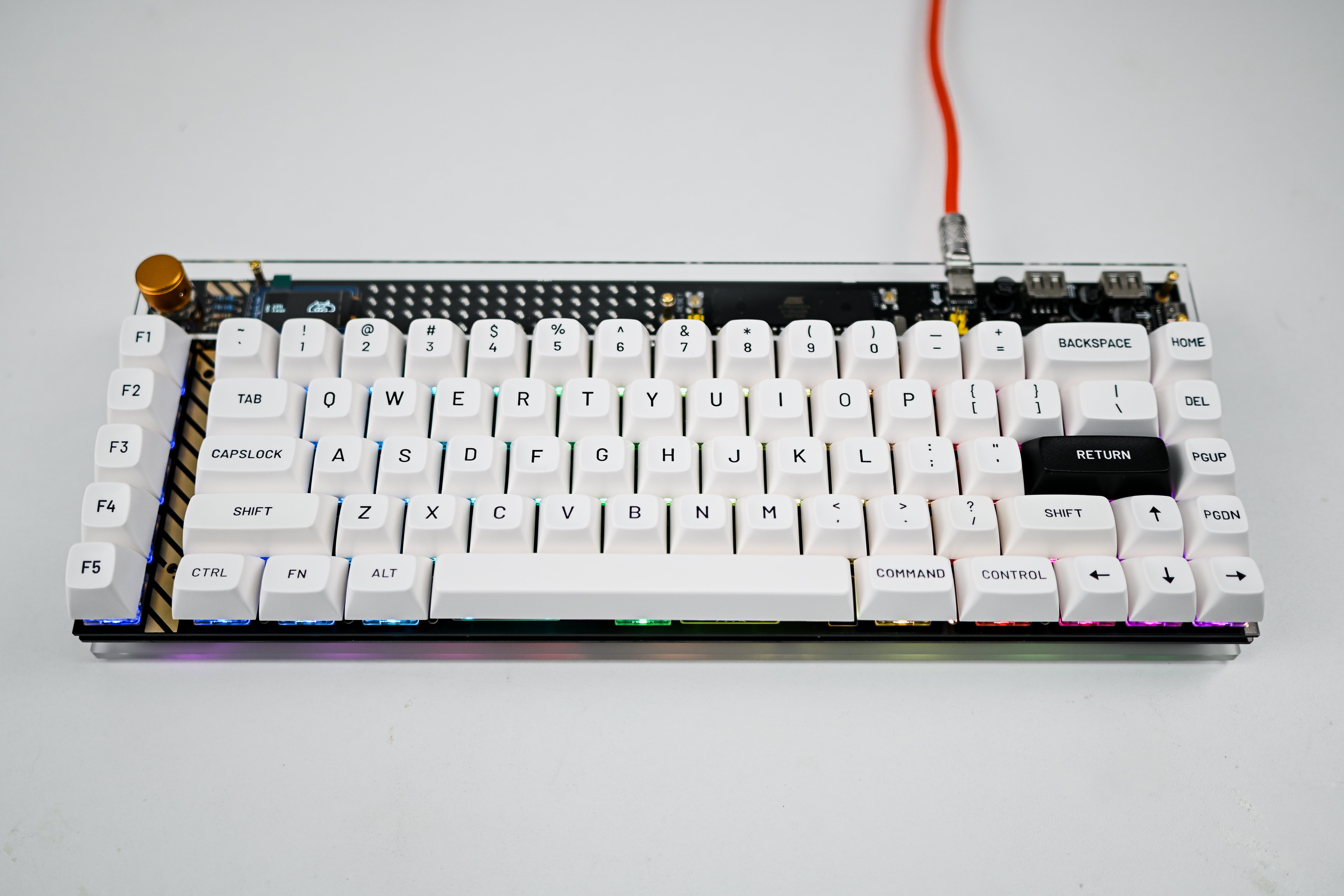 [In Stock] Lelelab Y2K 76 x MT3 Black on White PreBuilt Ready-to-use Keyboard