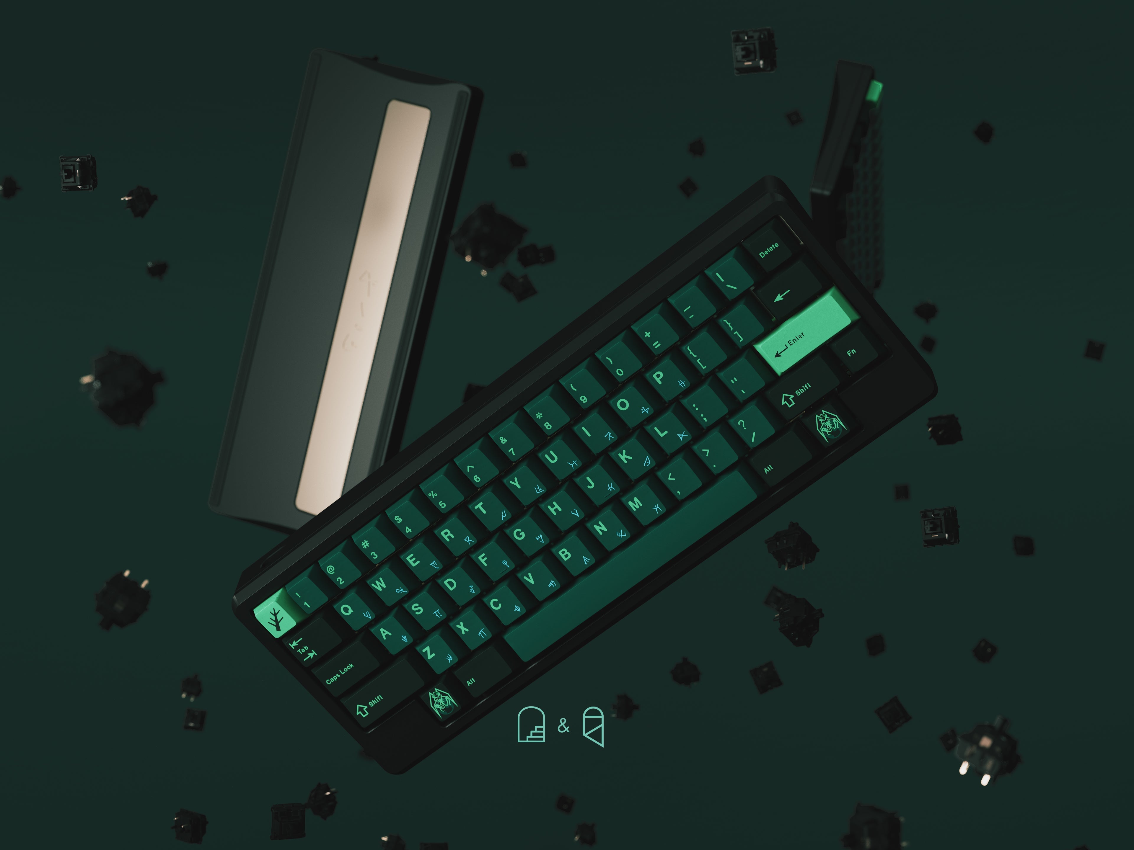 GMK Terror Below Cherry Profile Double Shot ABS Keycap Set - Thumbnail 5