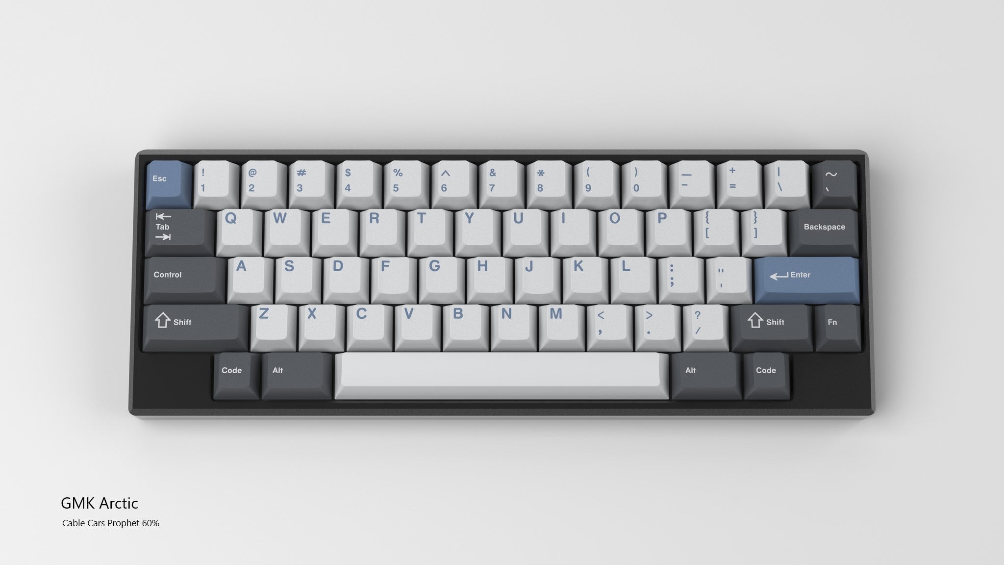 GMK Arctic Base 150 Key Cherry Profile Double Shot ABS Keycap Set - Thumbnail 5
