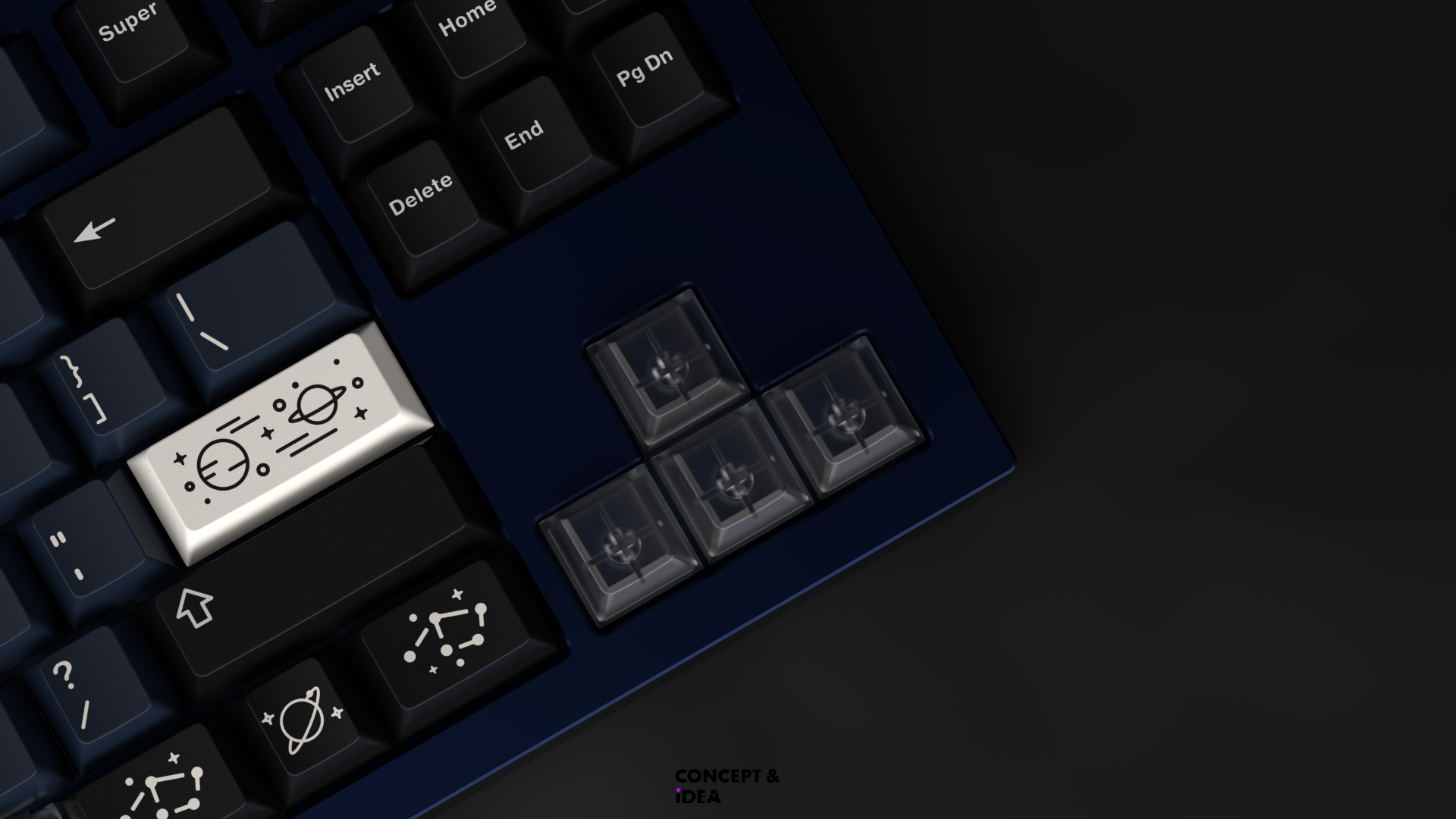GMK Galaxy Cherry Profile Double Shot ABS Keycap Set - Thumbnail 4