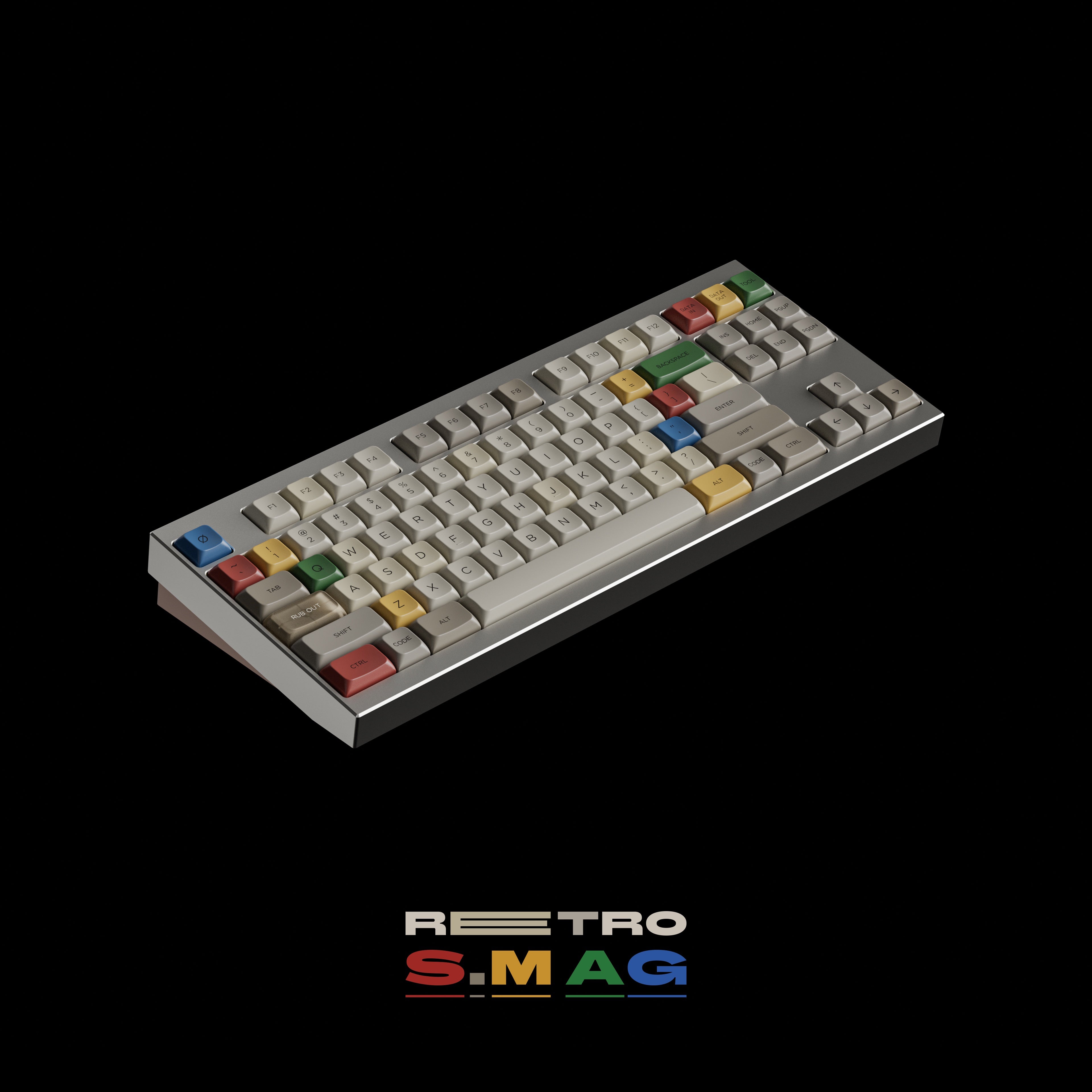 [Pre Order] PBS Retro S.M AG PBT Keycaps