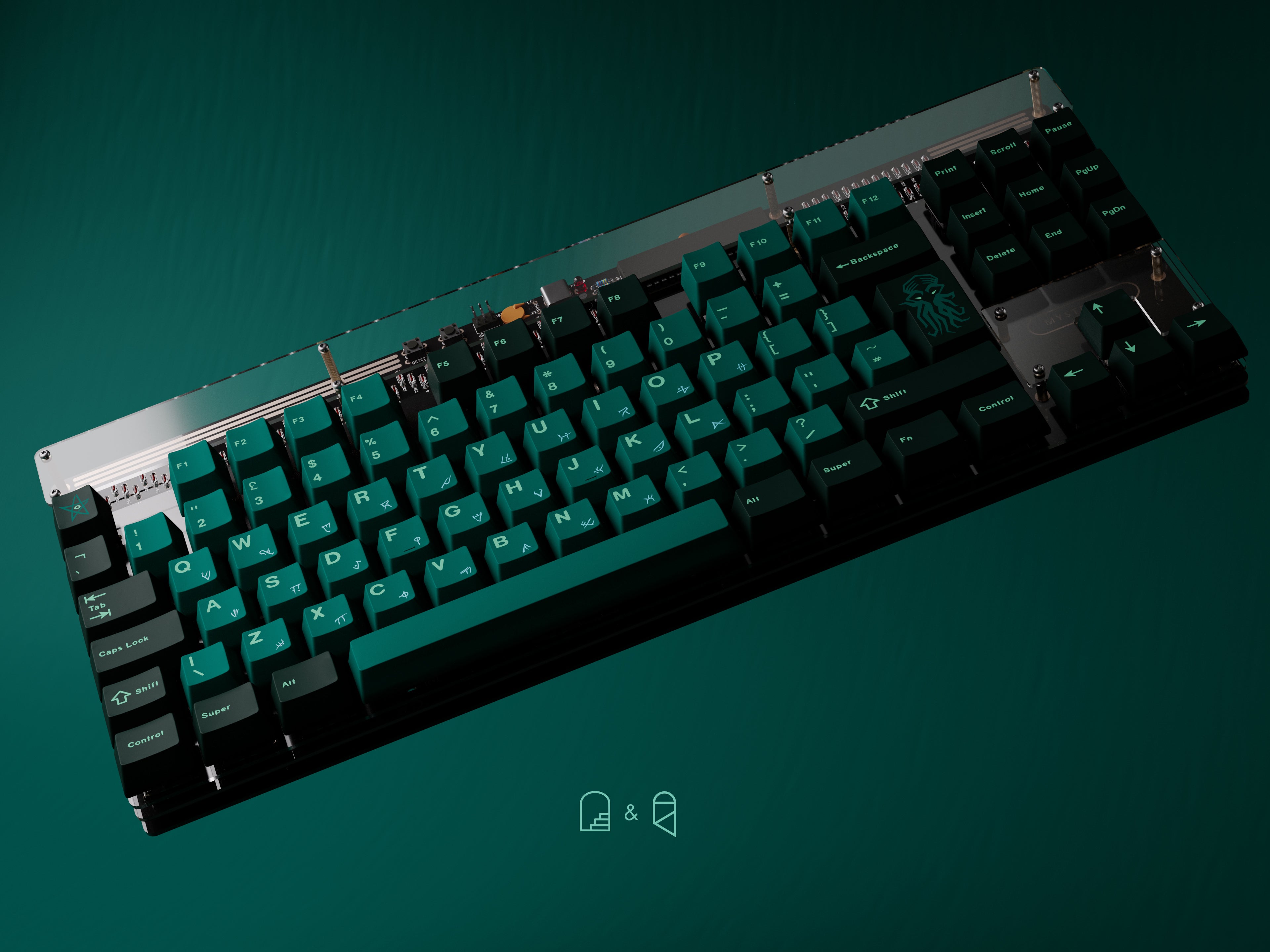 GMK Terror Below Cherry Profile Double Shot ABS Keycap Set - Thumbnail 2