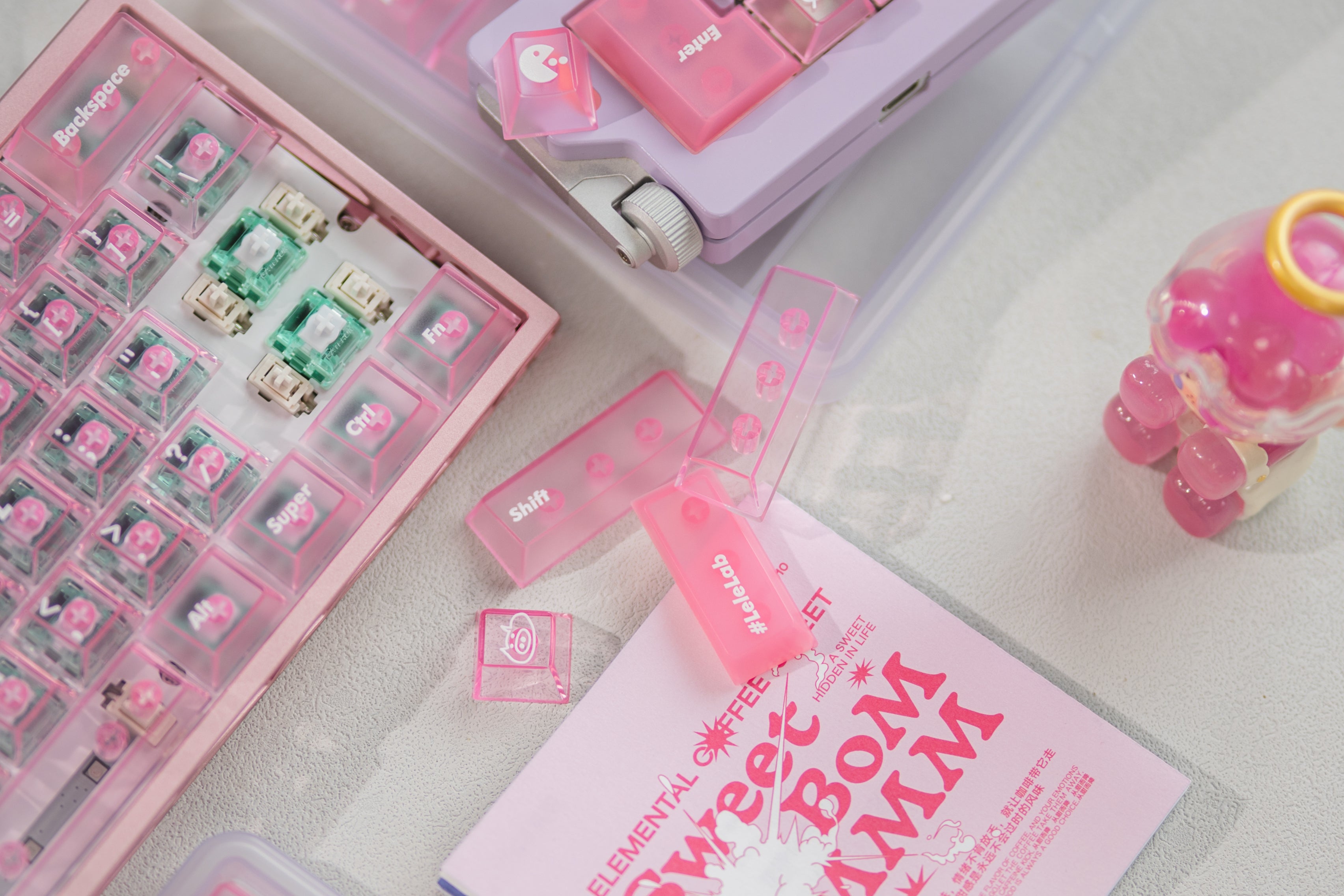 In Stock] LeleDesign Pink Carnival Keycap Set