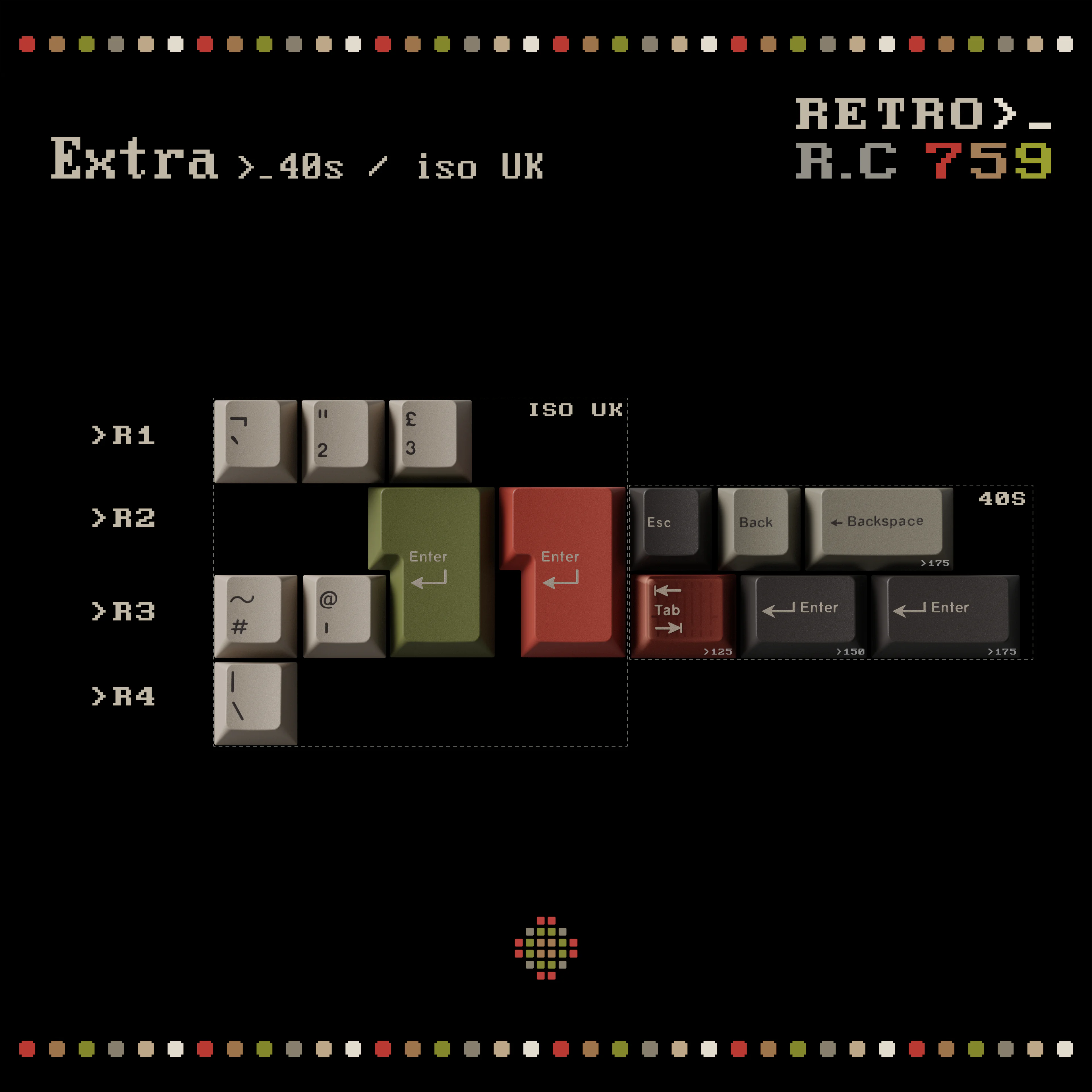 [In Stock] KeyKobo Retro>_R.C 759