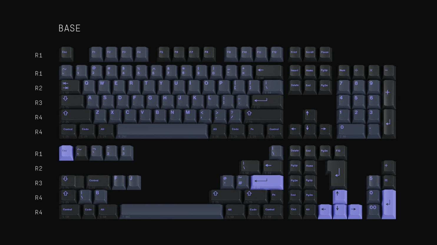 GMK Nightshade Base キーキャップ In Stock] GMK Nightshade