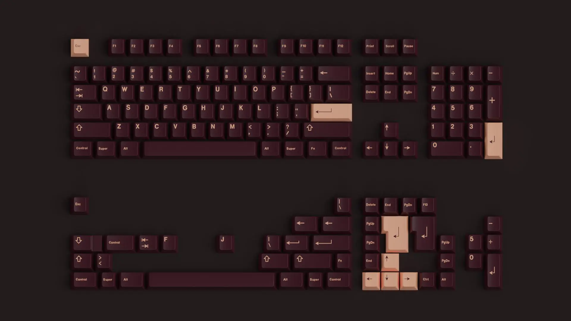 [In Stock] GMK CYL Bordeaux