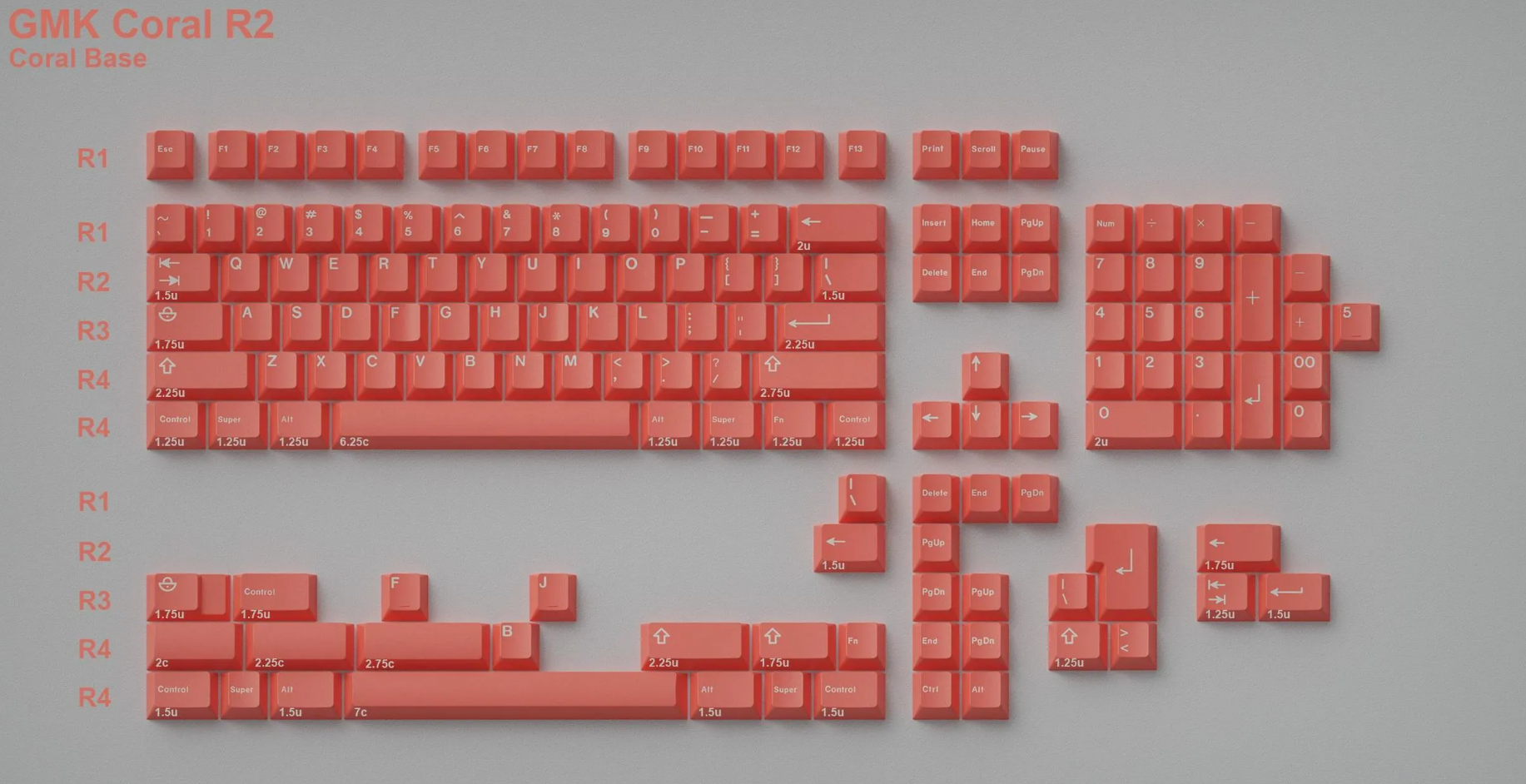 [In Stock] GMK Coral R2