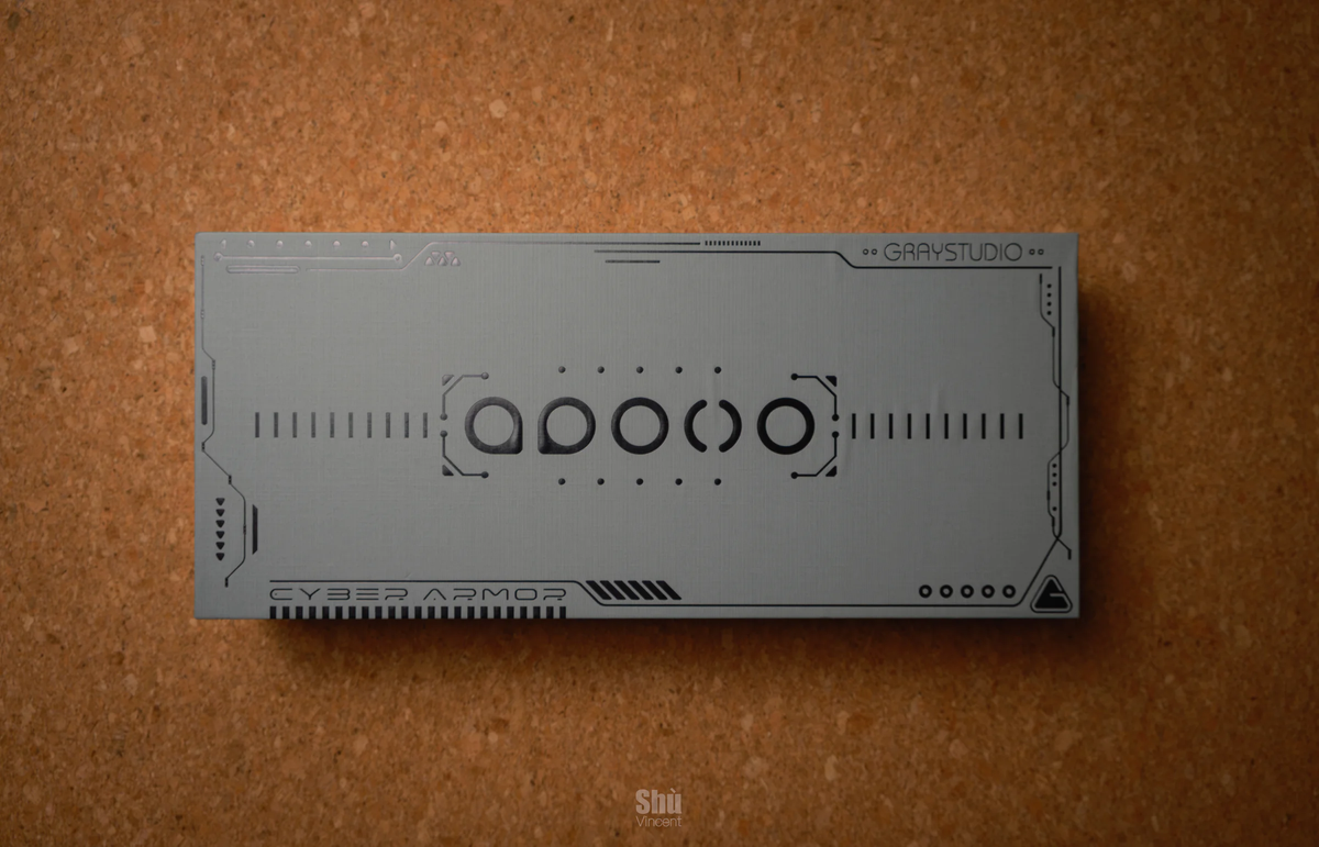 [In Stock] Space80: Apollo’s Cyber Armor keyboard kit By Gray Studio