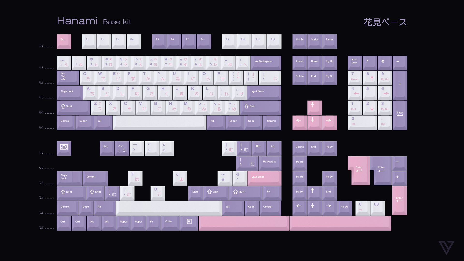 [In Stock] JTK Hanami - Tripleshot Hiragana