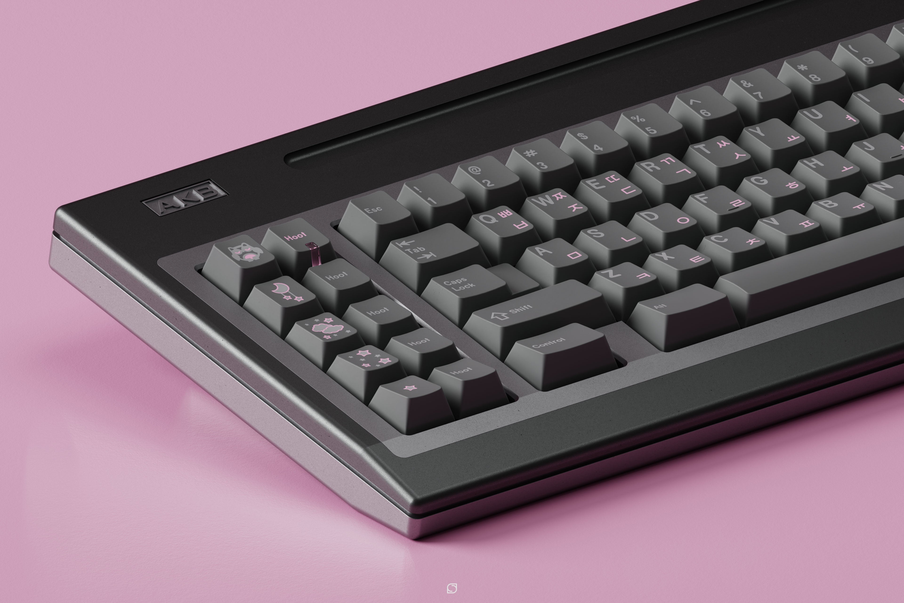 GMK Hooty Cherry Profile Double Shot ABS Keycap Set - Thumbnail 4