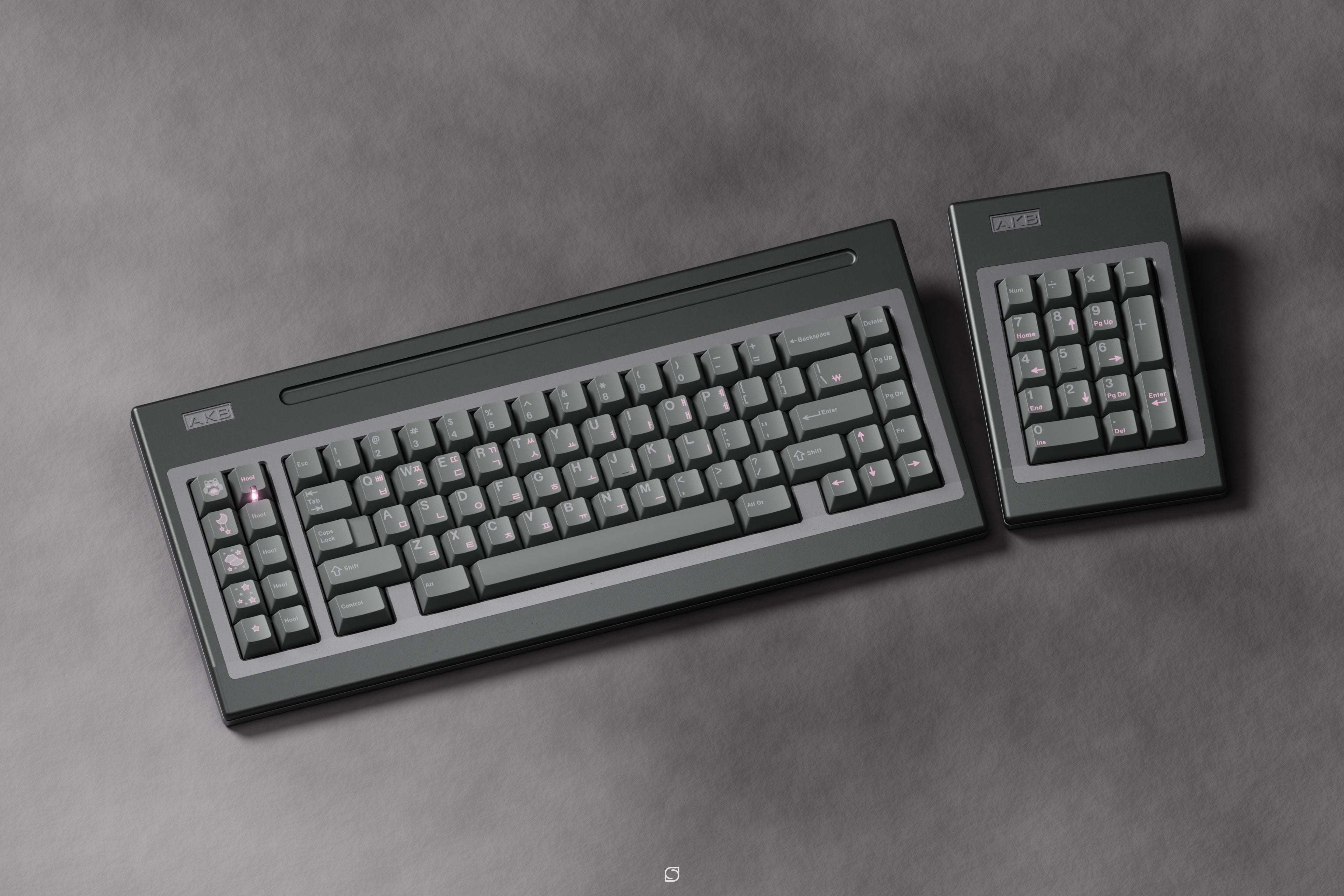 GMK Hooty Cherry Profile Double Shot ABS Keycap Set - Thumbnail 2