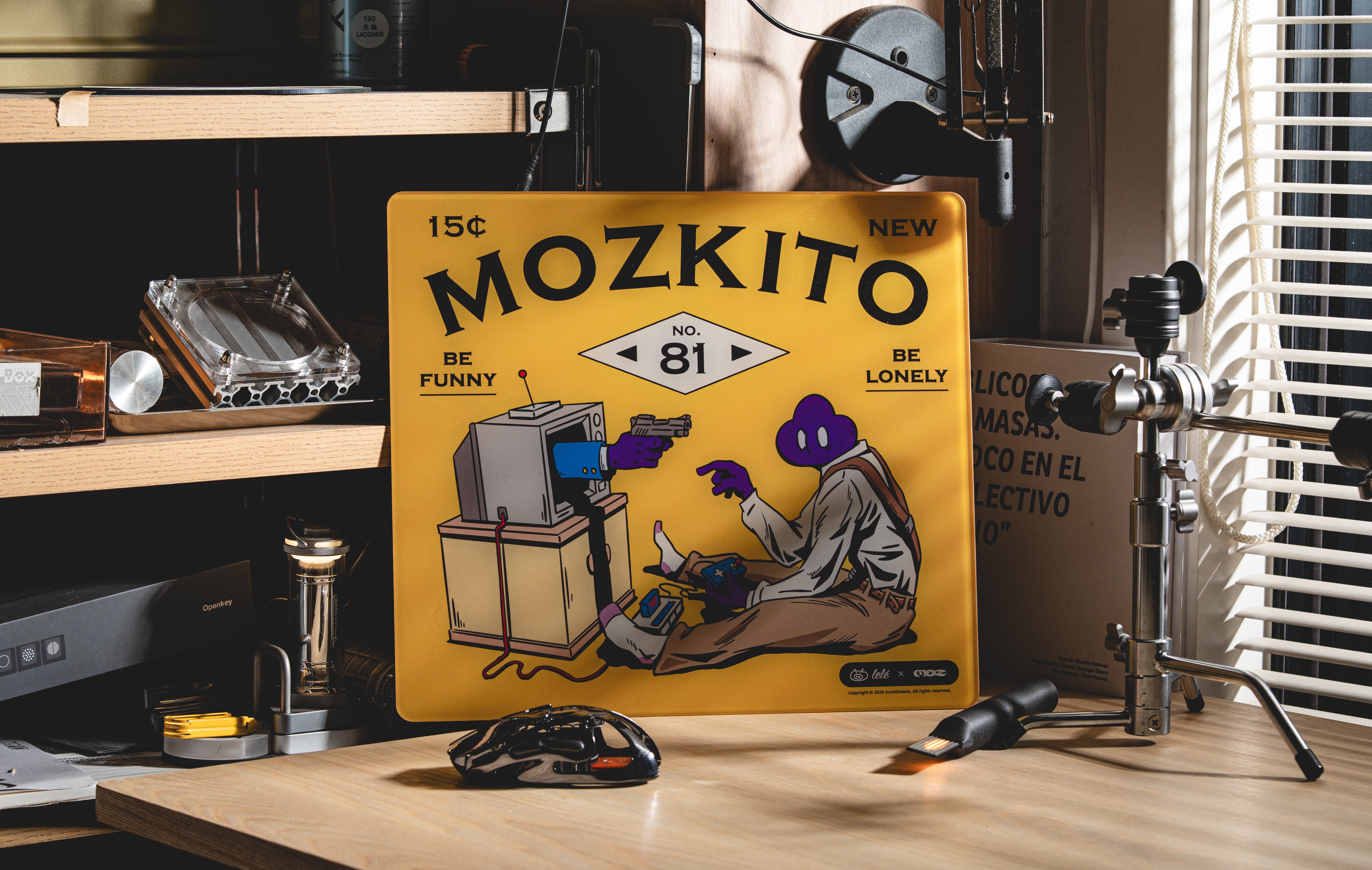 [In Stock] LeleDesign x Mozkito Leee Glass Mousepad