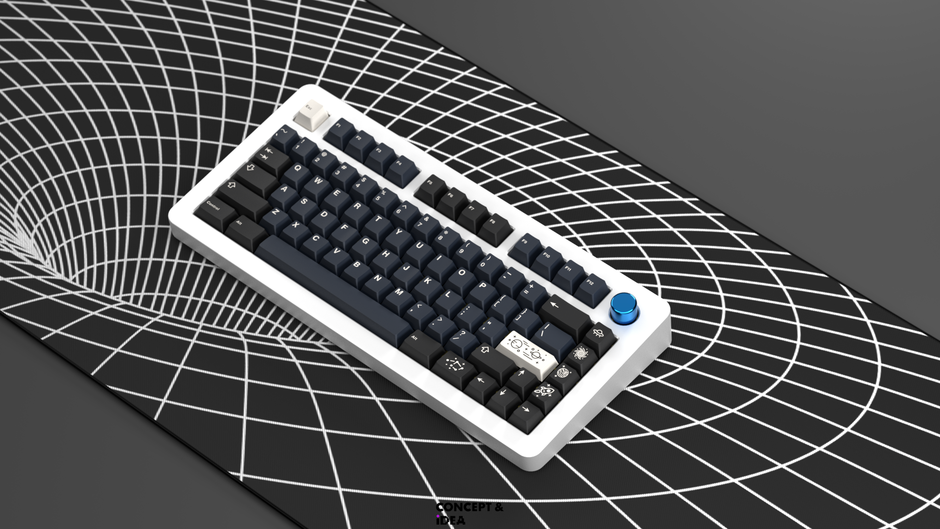 GMK Galaxy Cherry Profile Double Shot ABS Keycap Set - Thumbnail 3
