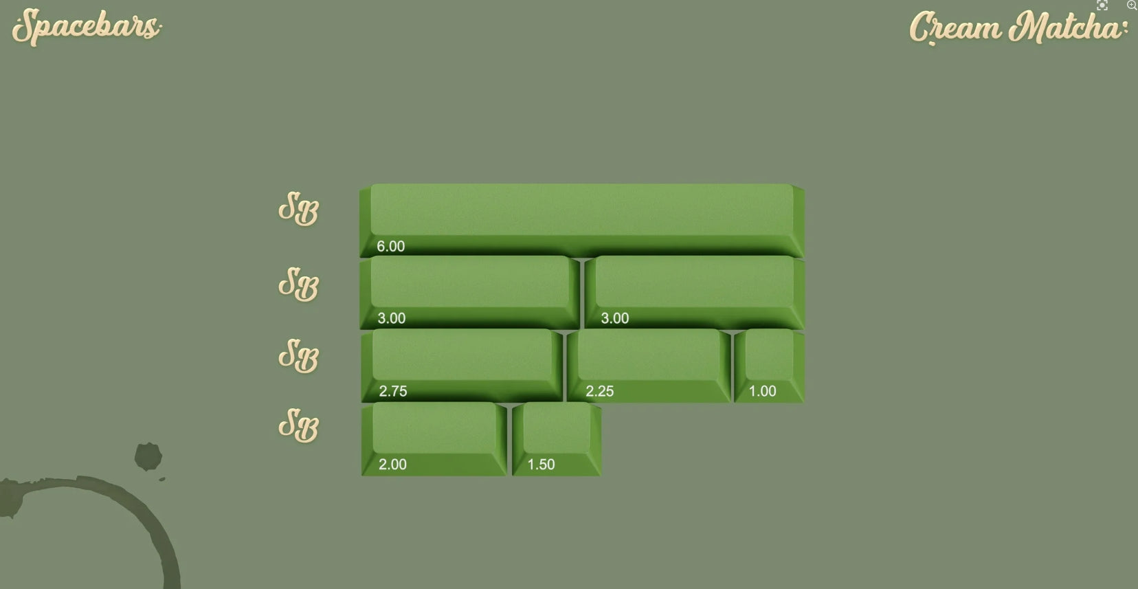 [In Stock] GMK Cream Matcha