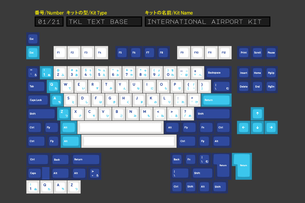 KAM Soaring Skies Keycap Set - Thumbnail 2