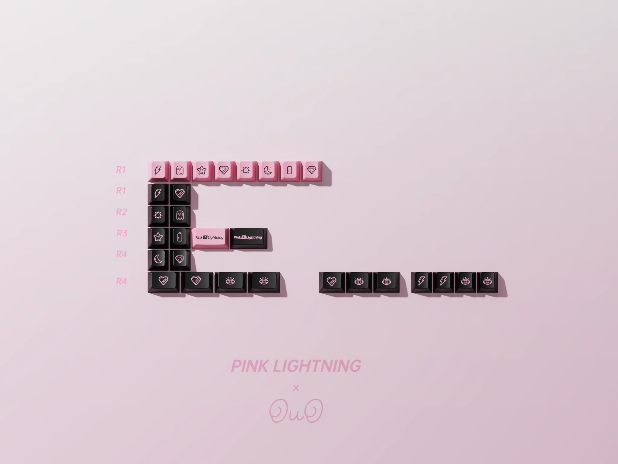 TomatoCaps PBT Pink Lightning - Thumbnail 2