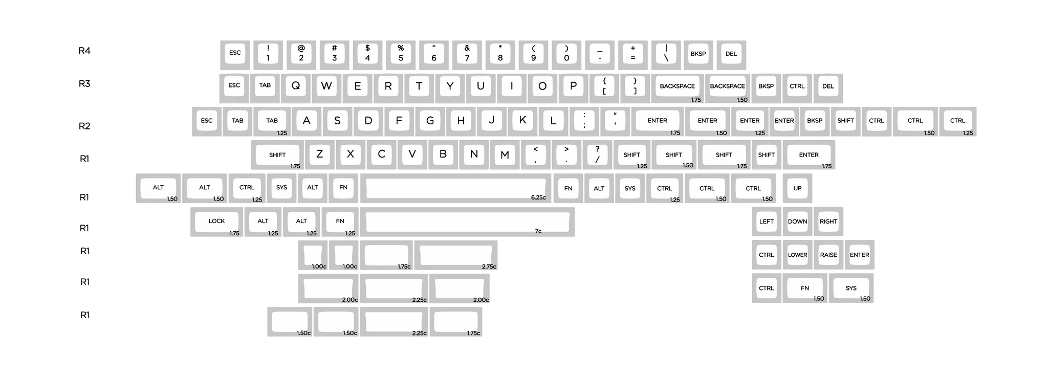 [In Stock] BIG CAT - KAT Alpha v1.1 Keycap Set for Mechanical Keyboards