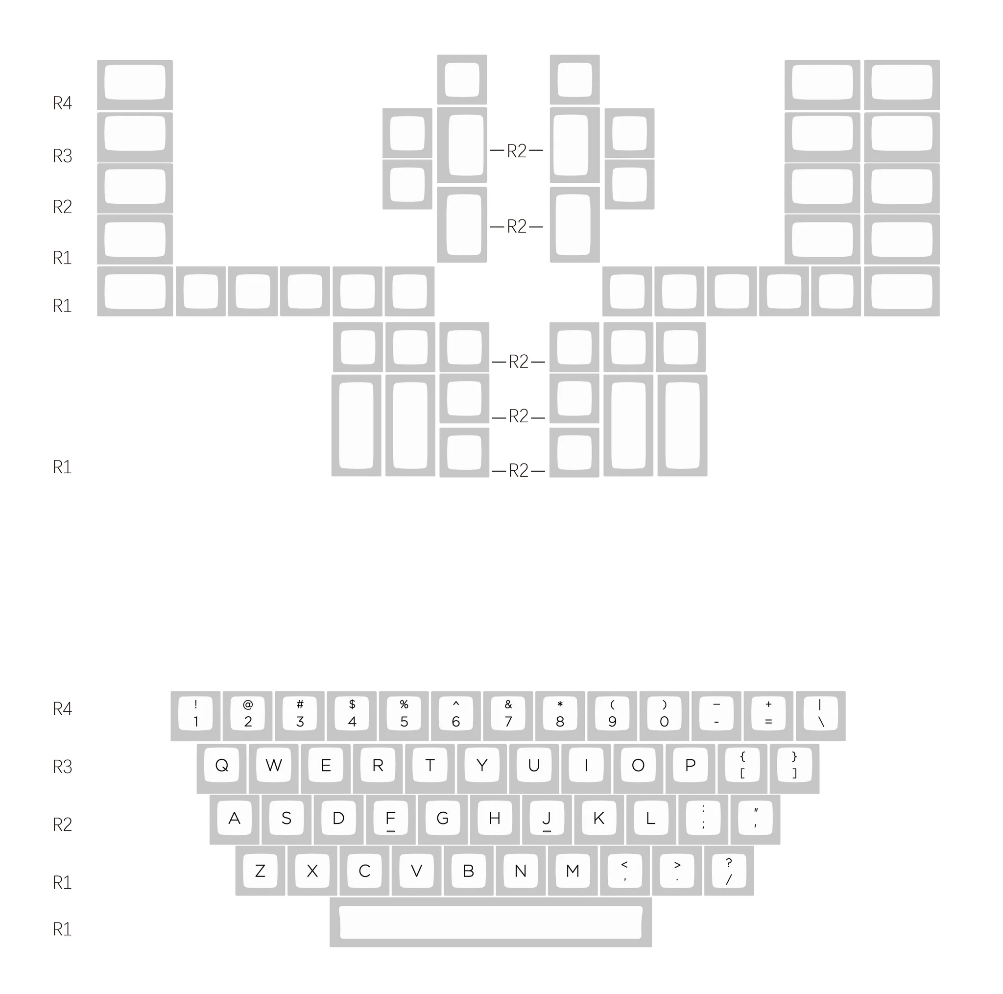 キーボード BIG CAT - KAT Alpha v1.1 Keycap Set In Stock] BIG CAT - KAT Alpha v1.1 Keycap Set for Mechanical