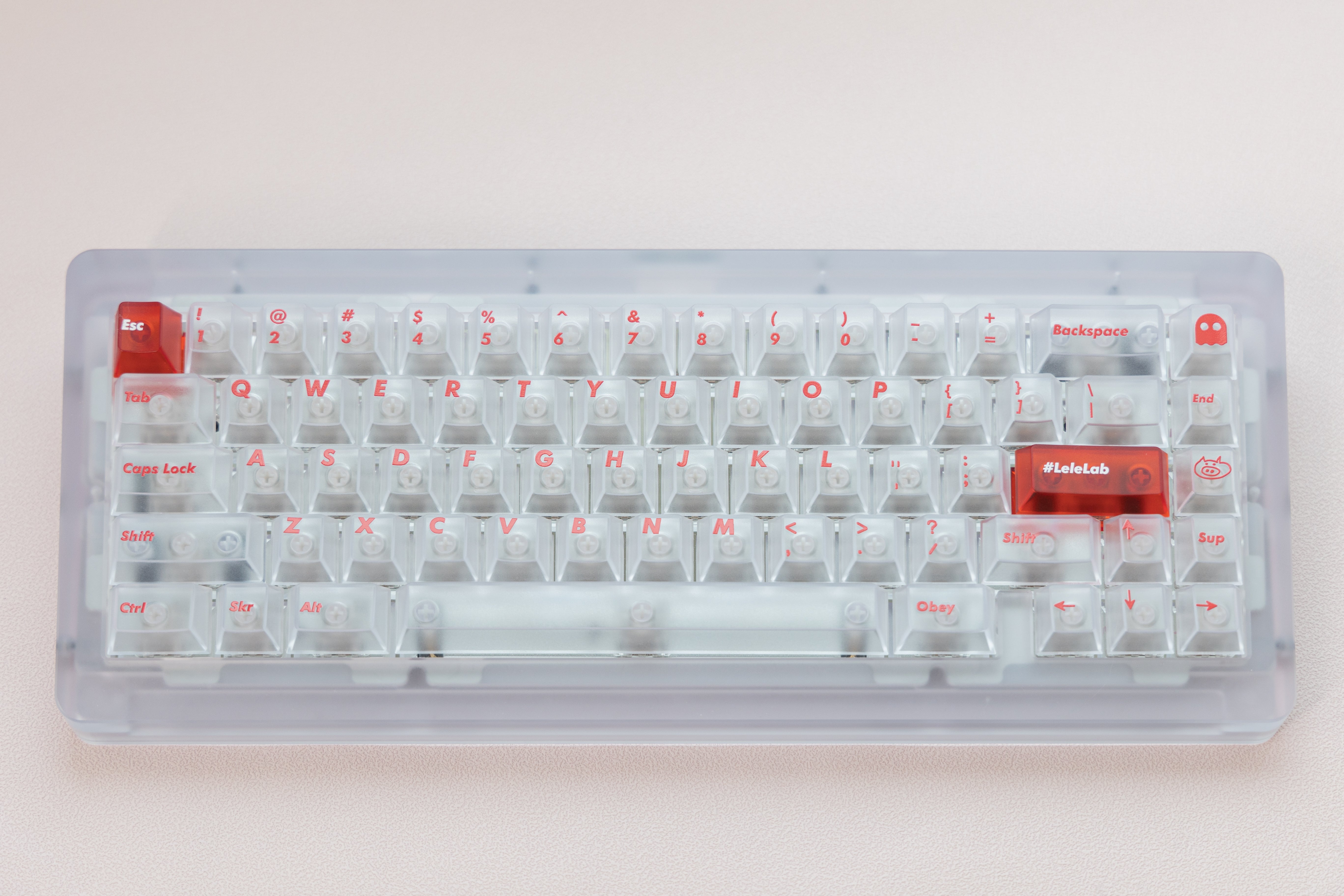 In Stock] LeleLab Supsup SuperX White Keycap Set