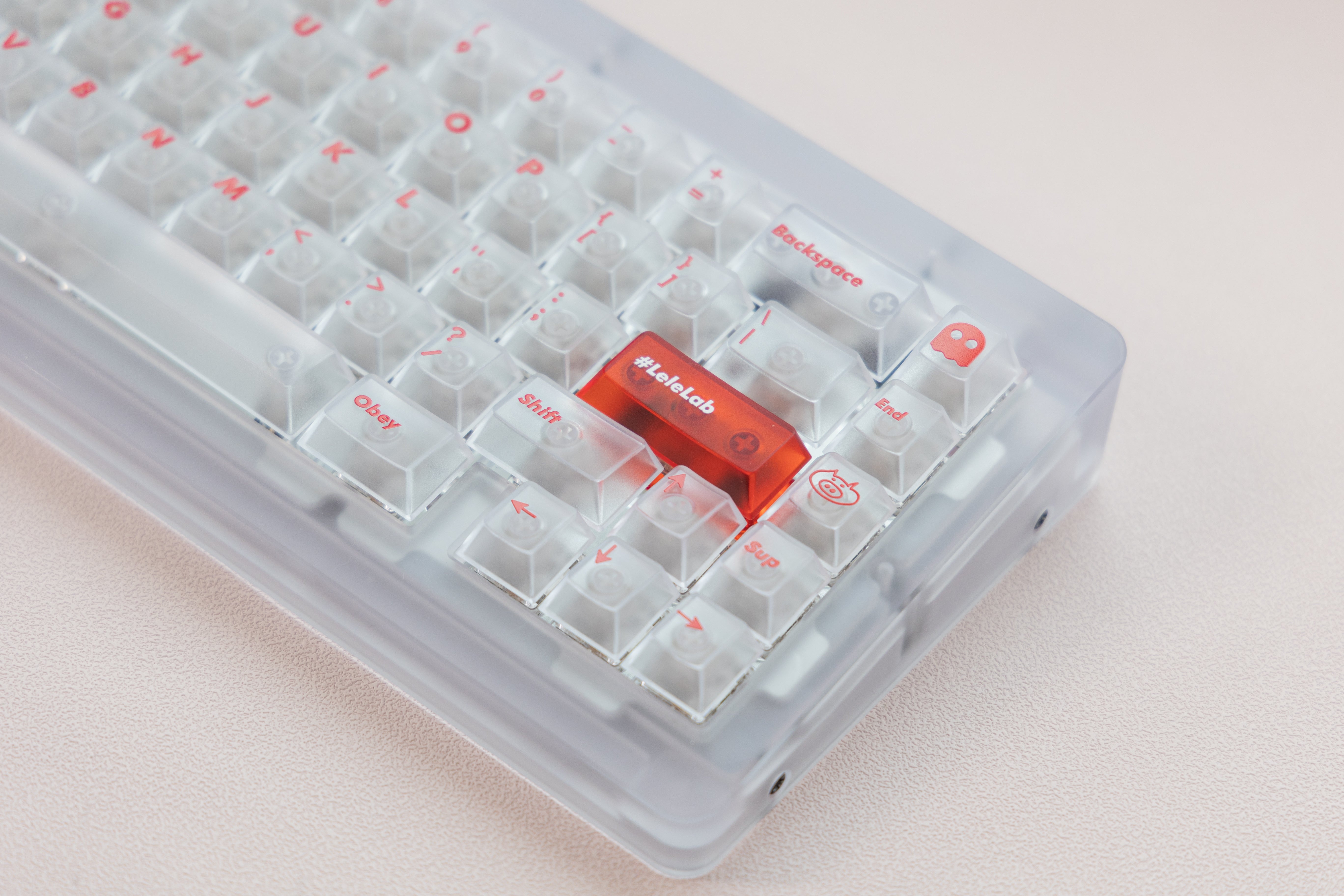 In Stock] LeleLab Supsup SuperX White Keycap Set