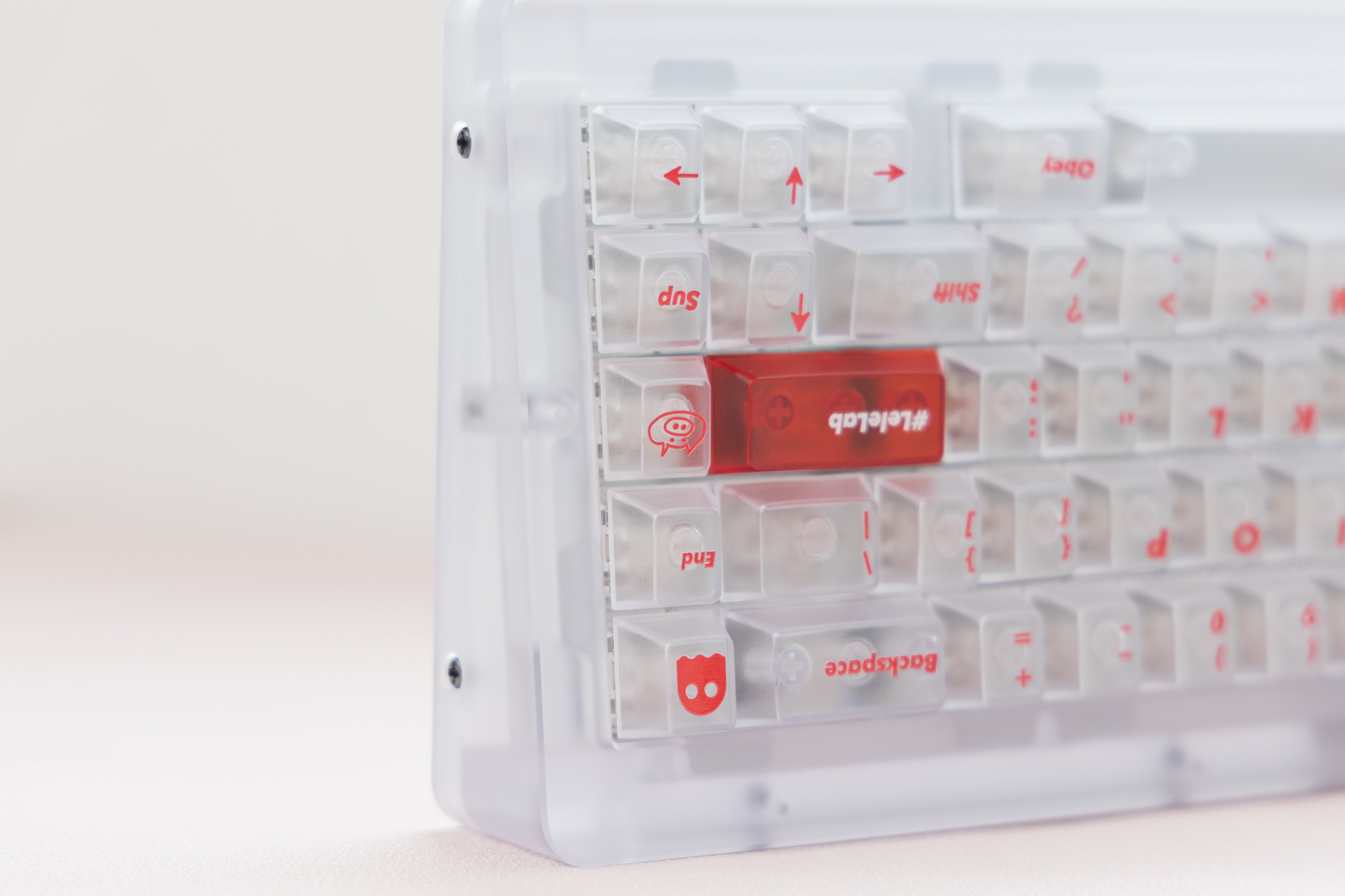 In Stock] LeleLab Supsup SuperX White Keycap Set