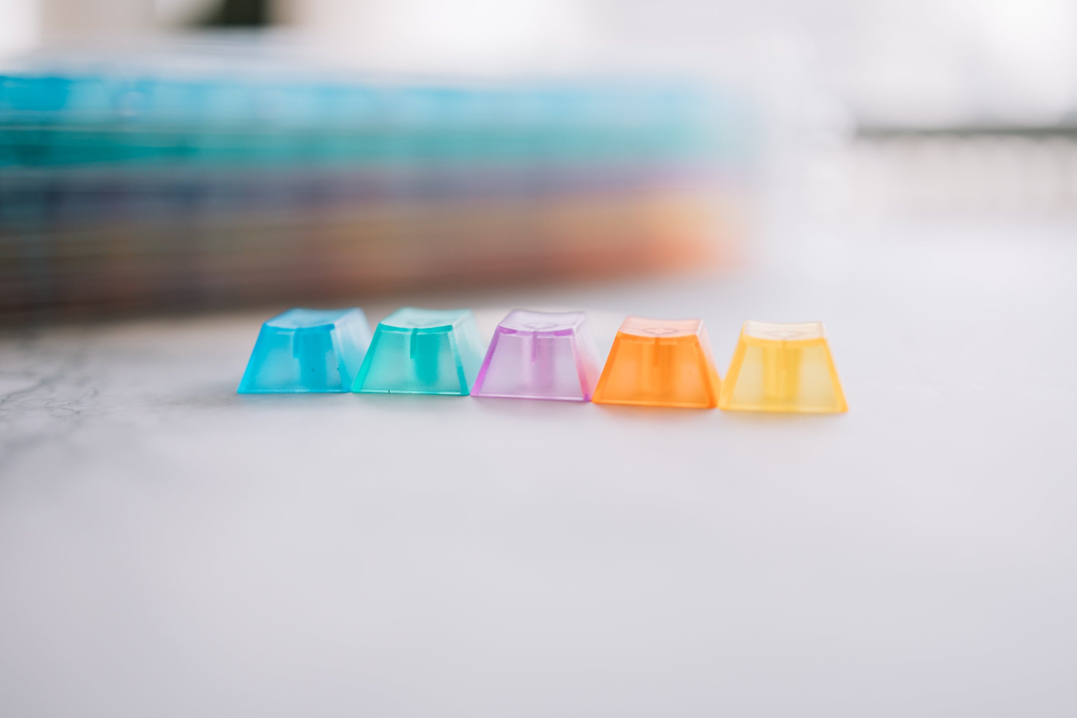 In Stock] LeleLab Crystal Color Clear ABS Keycap Sets