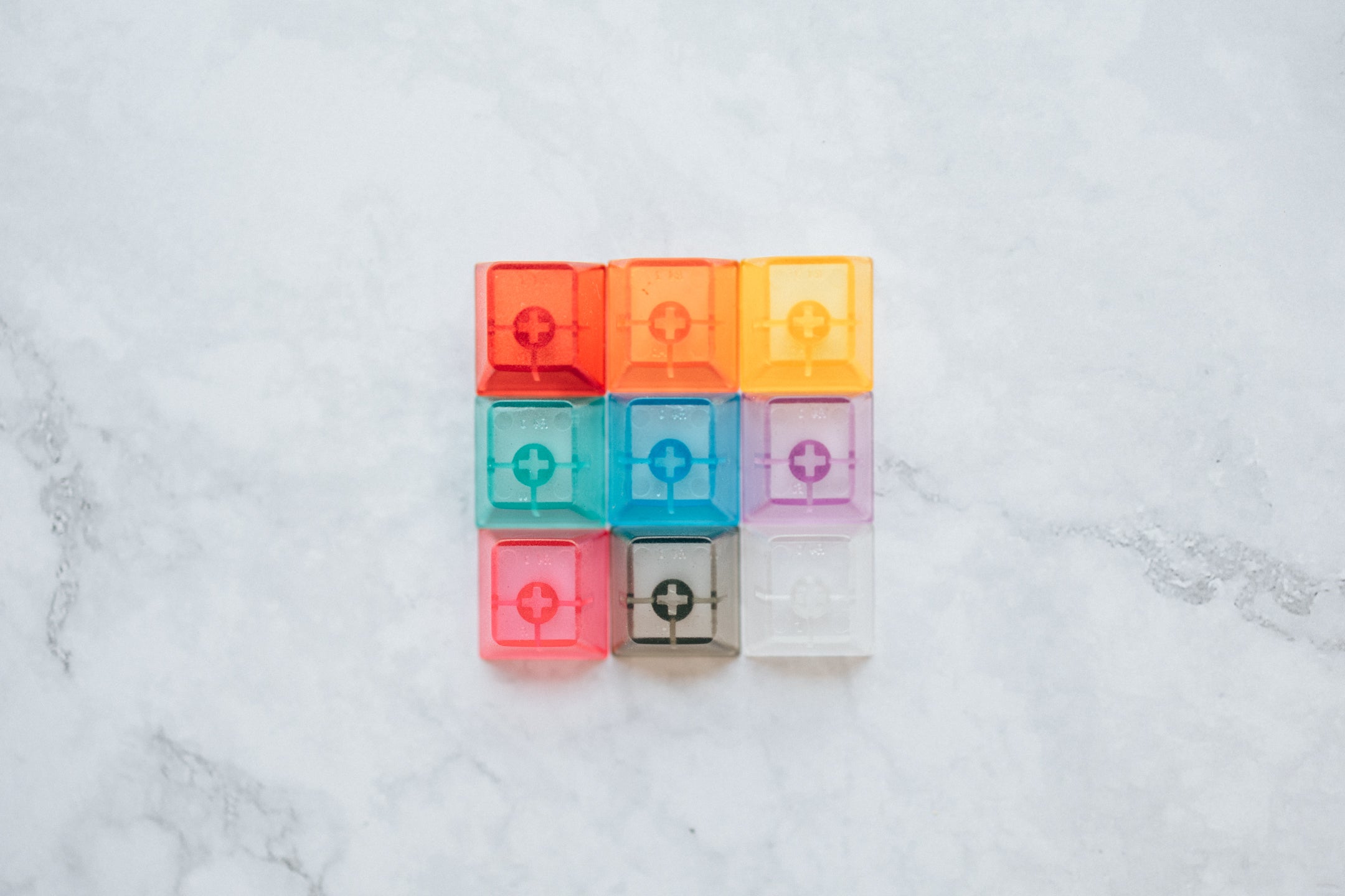 [In Stock] LeleLab Crystal Color Clear ABS Keycap Sets