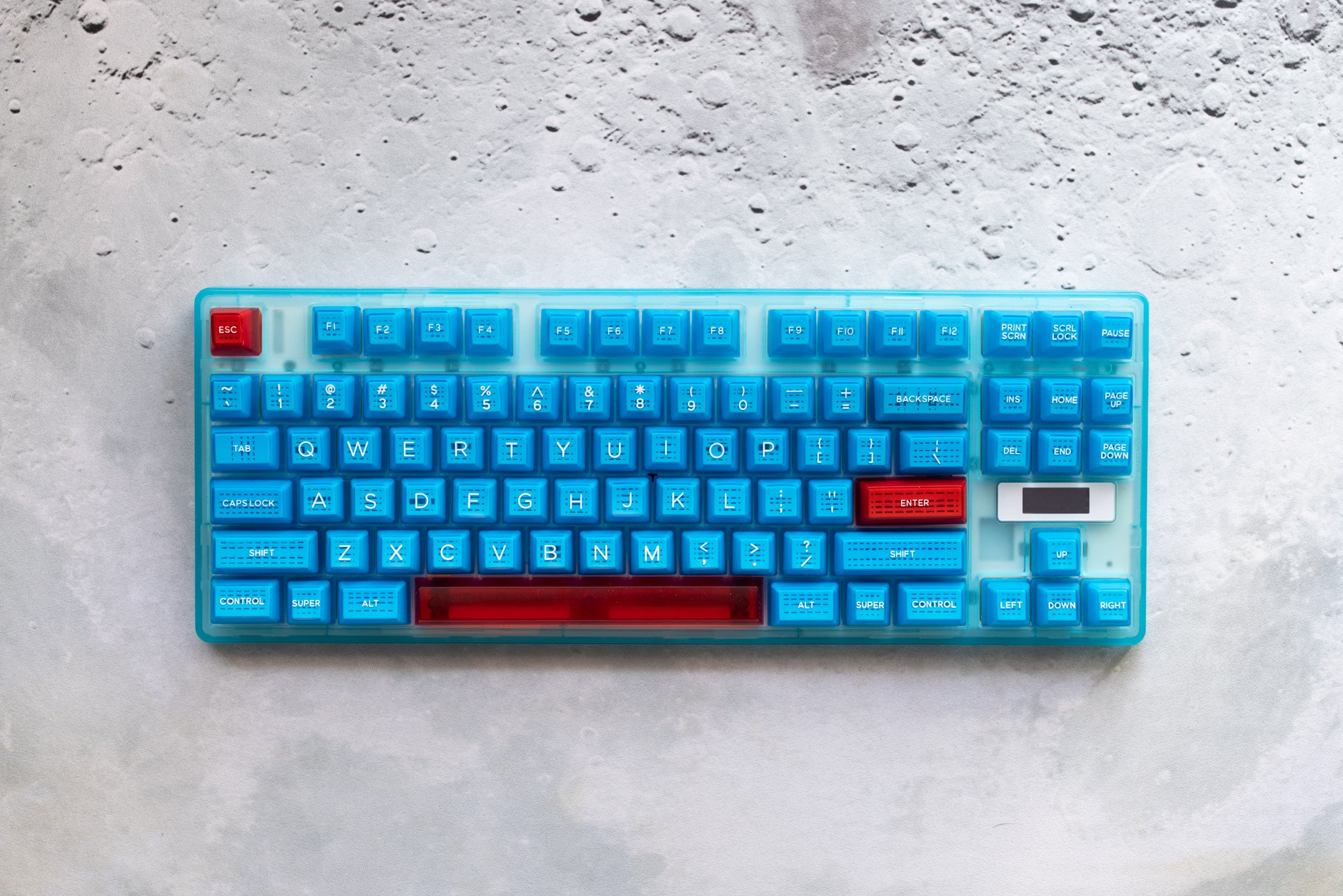 [In Stock] Domikey SA SeaSurfing Clear Blue ABS Doubleshot Keyset