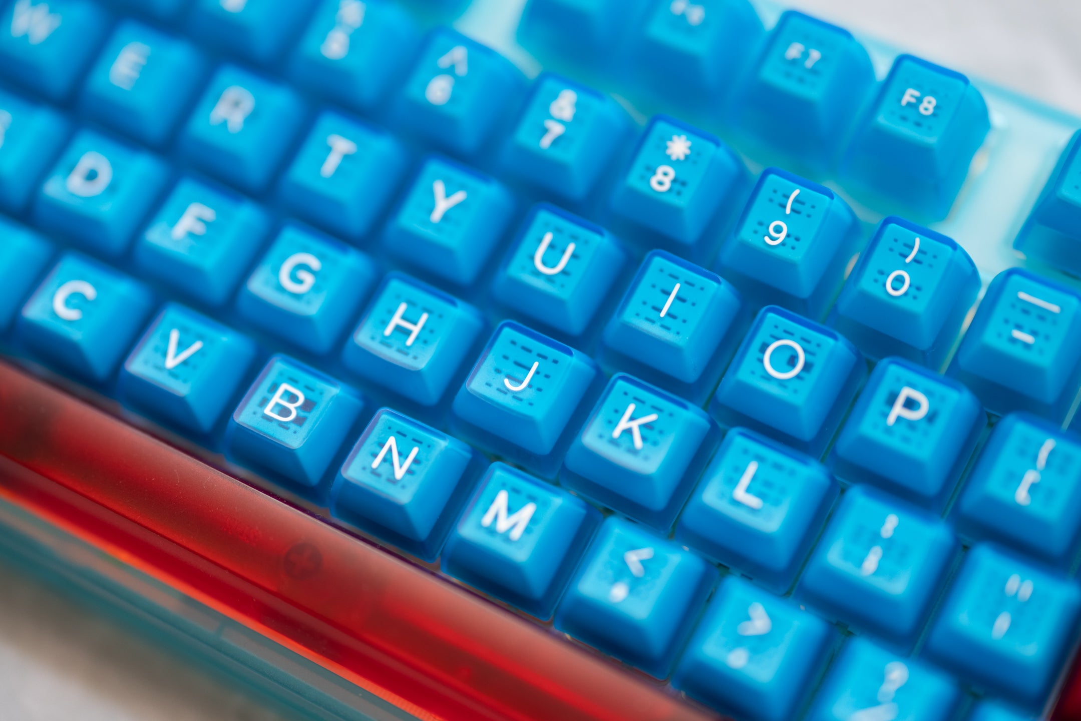 In Stock] Domikey SA SeaSurfing Clear Blue ABS Doubleshot Keyset