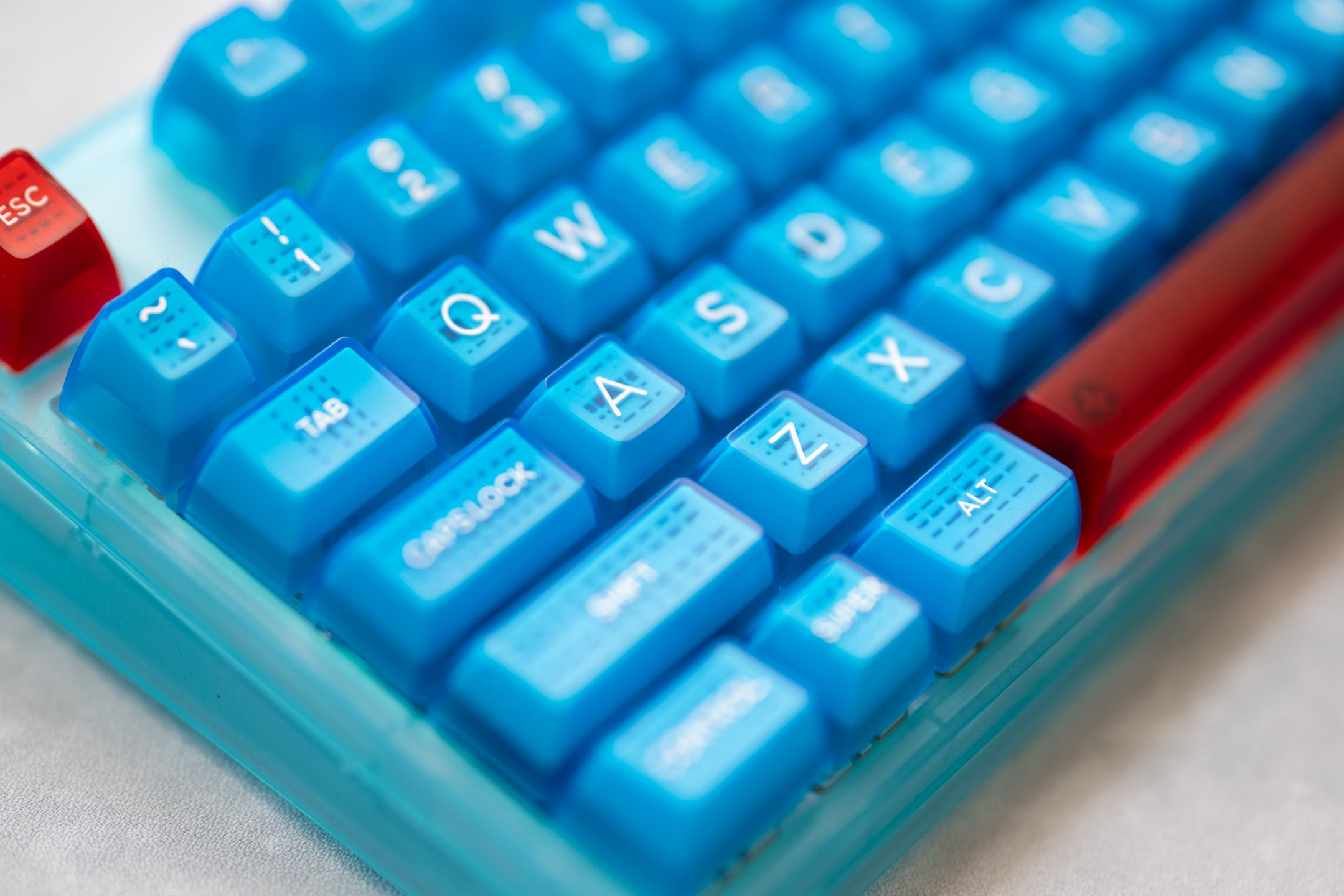 In Stock] Domikey SA SeaSurfing Clear Blue ABS Doubleshot Keyset