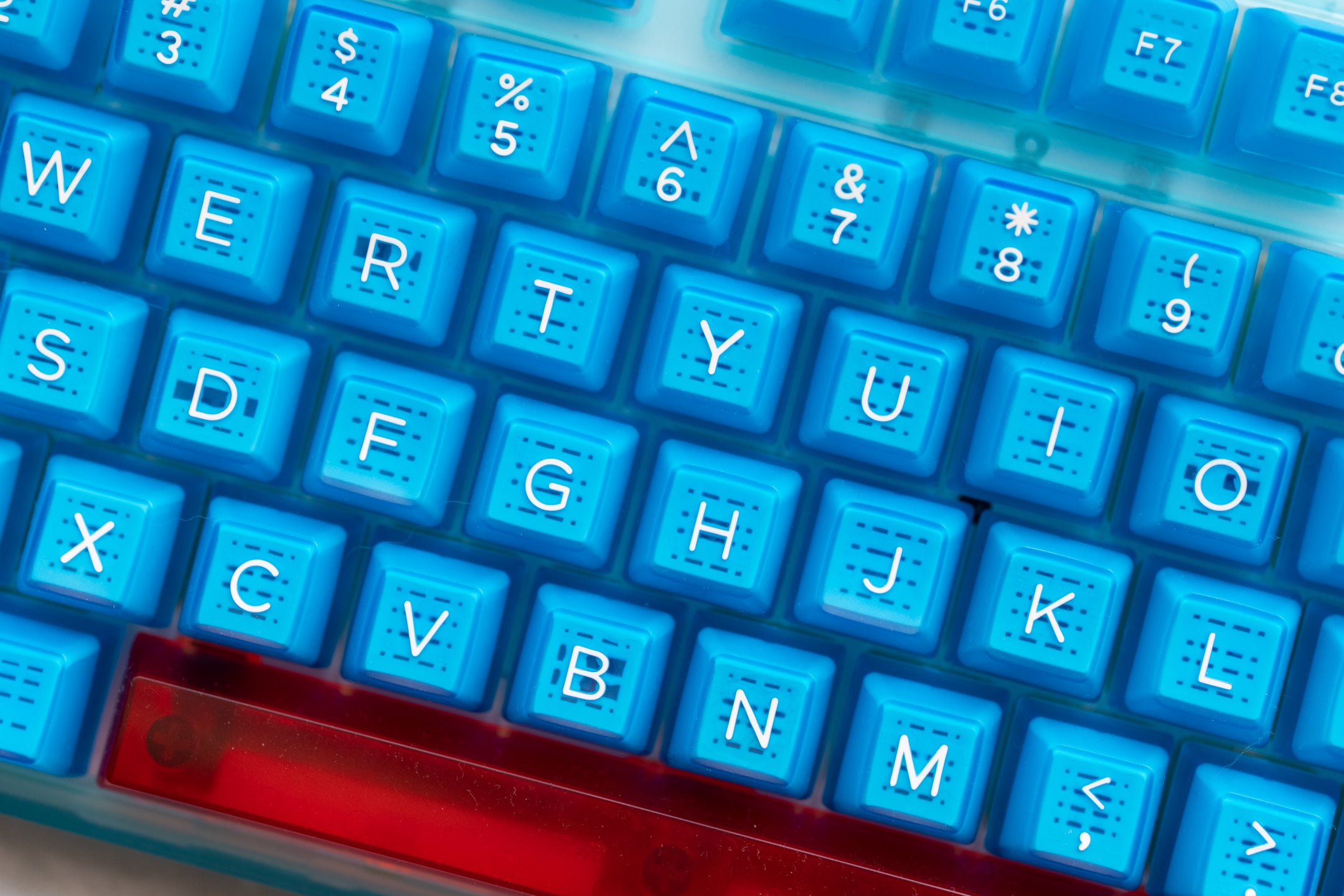 In Stock] Domikey SA SeaSurfing Clear Blue ABS Doubleshot Keyset