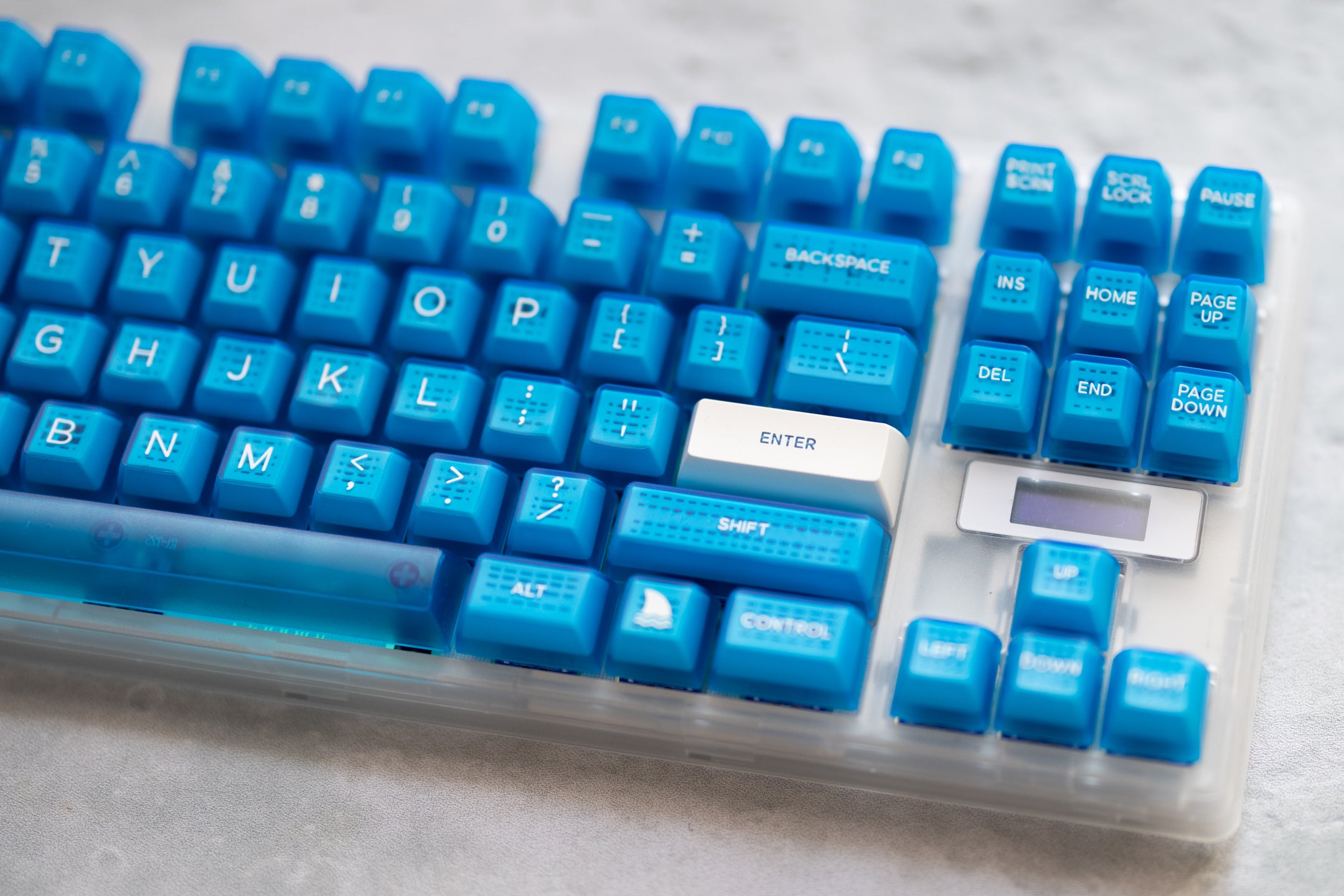 In Stock] Domikey SA SeaSurfing Clear Blue ABS Doubleshot Keyset