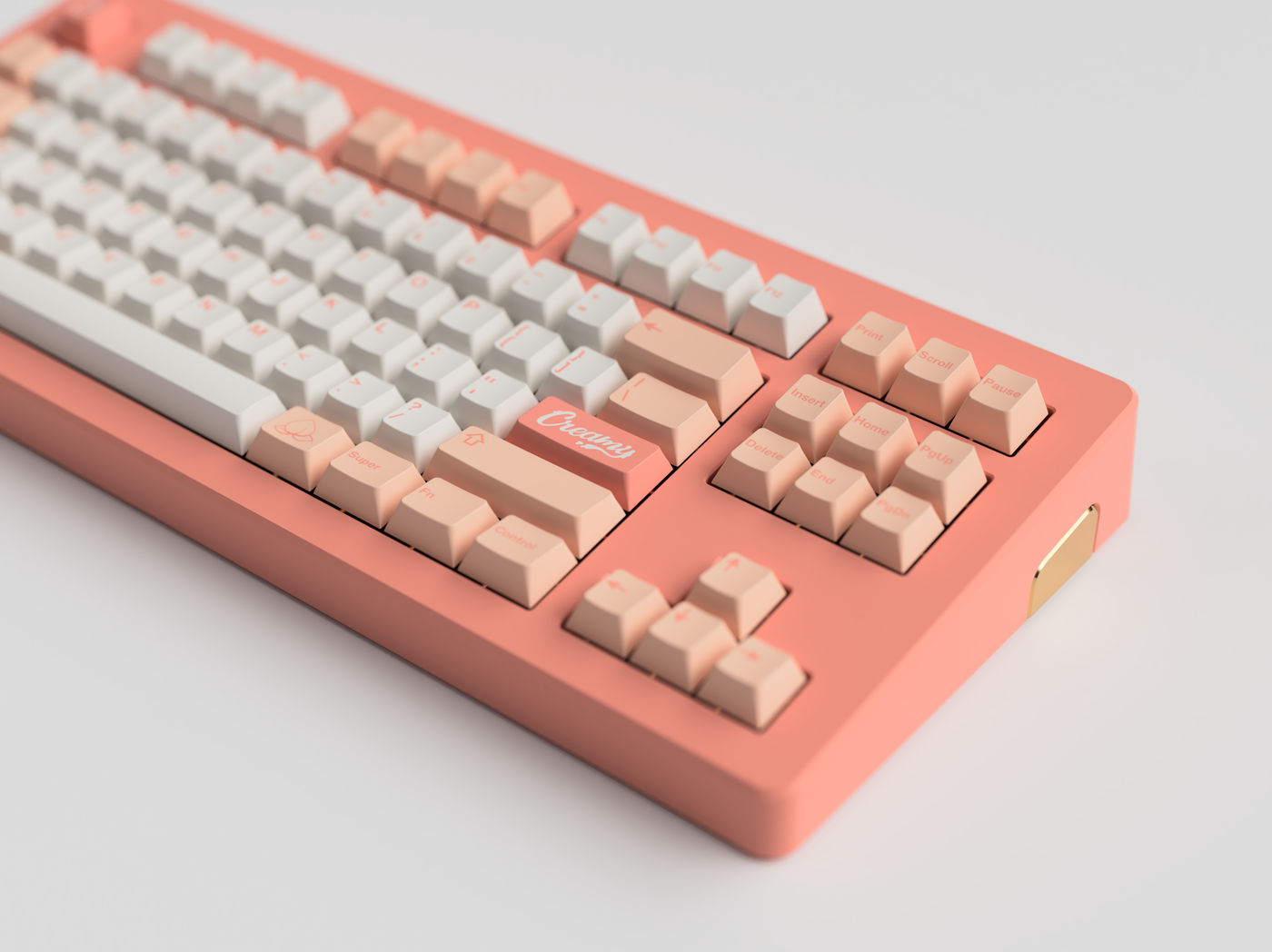 [In Stock] GMK Peaches n Cream Lite